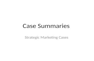 Case Summaries