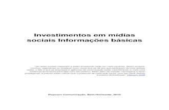 Investimentos em Mídias Sociaís