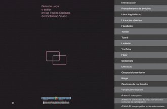 Guía de usos redes sociales. Gobierno Vasco