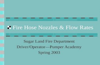 Chapter 7 Fire Hose Nozzles & Flow Rates~VER.1