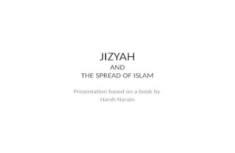 Harsh narain   jizyah and the spread of islam