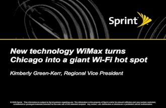 Citywide WiMax by Kim Green Kerr, Sprint Nextel