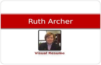 Ruth Archer -- Visual Resume -- Michigan Tech MBA