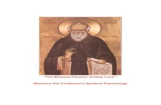 Saintt Maximus the Confessor On the Passions