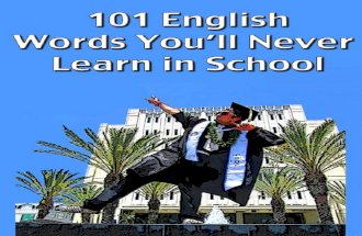 101 English Words Youll Never Learn in School 1