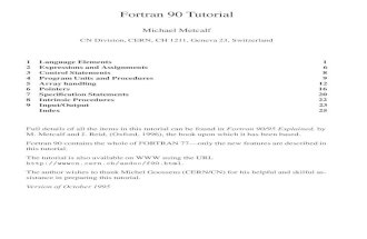 Fortran 90 Tutorial
