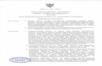 SK Gubernur Jabar Tentang UMK 2013-2[1]