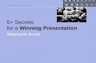 5+ Secrets for a Winning Presentation