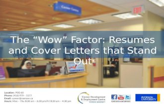 The wow factor   resumes & cover letters that stand out - online