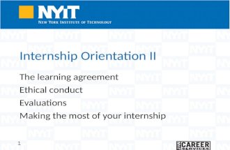 Internship Orientation II