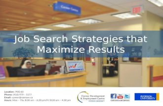Job search strategies that maximize results