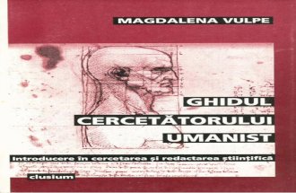 Vulpe, Magdalena - Ghidul Cercetatorului Umanist