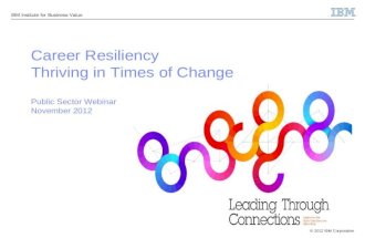 CEO Study Insights; Career Resiliency In Time of Change