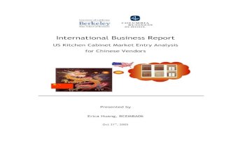 International Business Report US Kitchen Cabinet Market Entry Analysis For