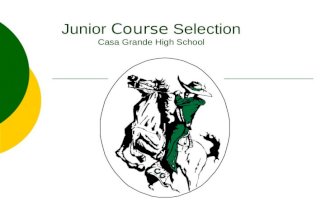 Junior Course Selection Power Point