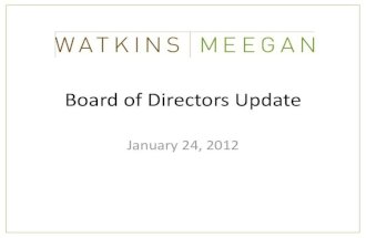 Watkins meegan lunch and learn board of directors 2012
