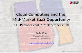 Cloud Computing/SaaS opportunity