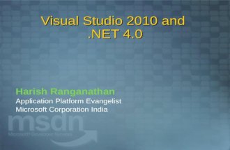 Visual Studio 2010 and .NET Framework 4.0 Overview