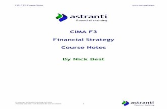 CIMA F3 Notes - Financial Strategy - Chapters 1 and 2.pdf