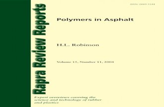 Polymers in Asphalt Rapra Review Report-179