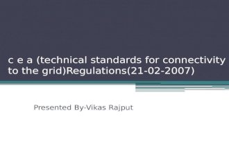 Standard for connectivity to Grid (CEA)