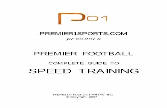 Premier Football Speed Manual