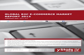 Global B2C E-Commerce Market Report 2013 by yStats.com