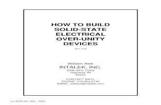 William Alek - How to Build Solid-State Electrical Over-Unity Devices