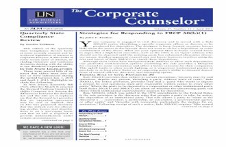 2013.04 the Corporate Counselor (JCE Article)
