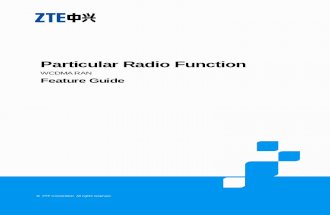ZTE UMTS Particular Radio Function Feature Guide_V5.0_20110407