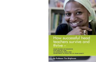 How Head Teachers Survive and Thrive by Prof Tim Brighouse