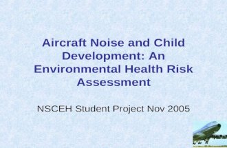 the effect of environmental noise of childhood cognition and development
