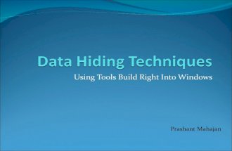 Data Hiding Techniques