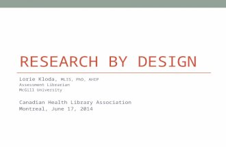 Research by design