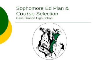 Sophomore Course Selection Power Point