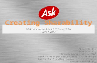 Creating Sharability - How to Create Features in Your Product That Encourage Social Sharing