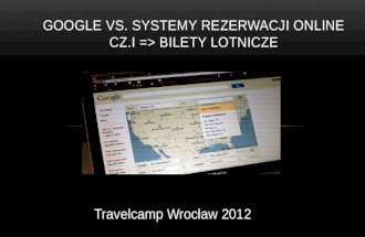 Cezary Glijer - Google vs systemy rezerwacji online