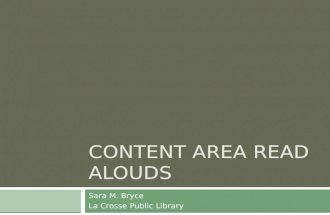 Content area read alouds