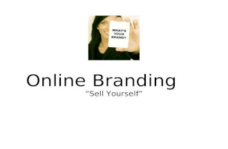 Online Branding Presentation using social media and buzz