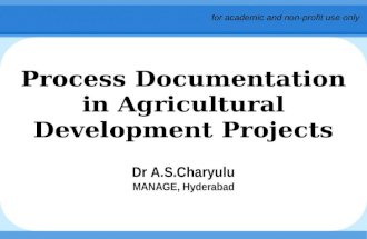 Process Documentation in Agricultural Development Projects