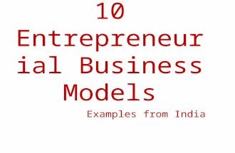 10 entrepreneurial business models