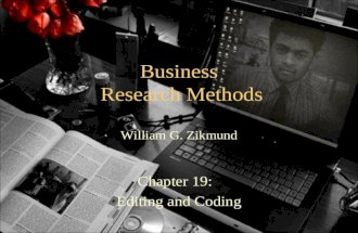 Research Methods William G. Zikmund, Ch19