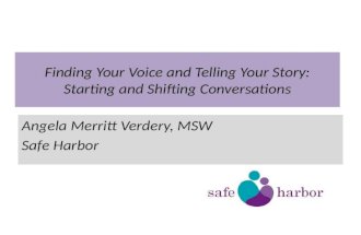 Finding Your Voice and Telling Your Story