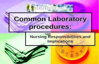 common laboratory procedures