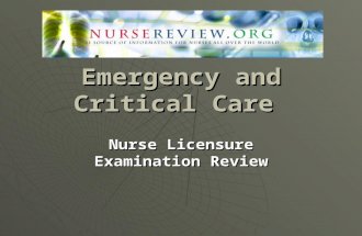 emergency nursing & critical care