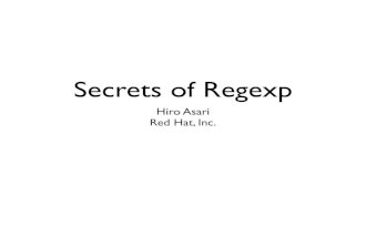 Regexp secrets