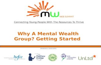 Why a mental wealth group? Getting Started