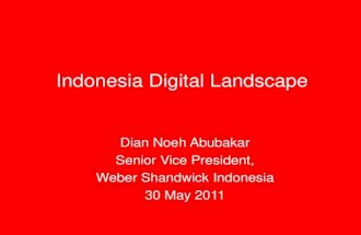 2011 Weber Shandwick APAC Digital Summit Pecha Kucha - Indonesia
