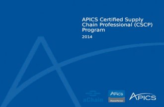 aChain - APICS - Apresentação APICS CSCP (