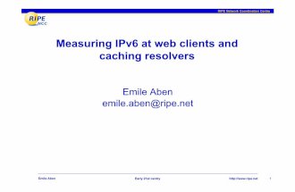 Measuring IPv6 at Web Clients and Caching Resolvers